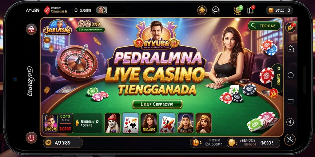 Tampilan menarik dari gameplay Live Casino AYU89 yang mendebarkan.