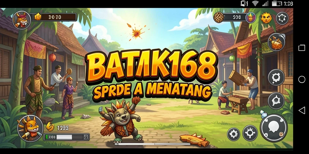 Tampilan menarik dari gameplay arcade di BATIK168 yang penuh warna.