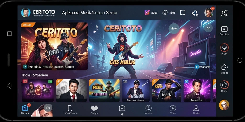 Tampilan gameplay CERITOTO yang penuh warna dan interaktif.