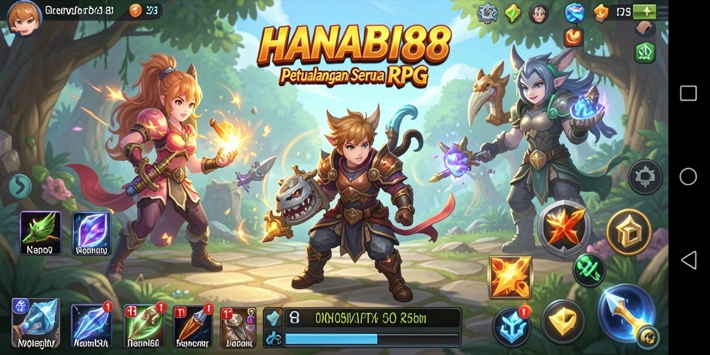 Tangkapan layar menunjukkan aksi pertarungan seru di dunia RPG.