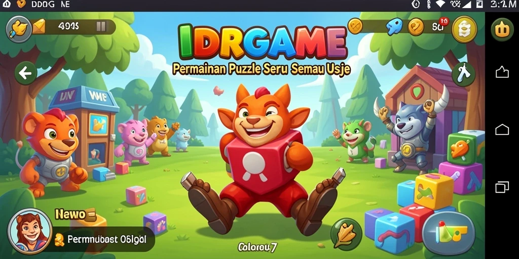 Tangkapan layar IDRGAME menampilkan gameplay mengasyikkan dengan tantangan puzzle.