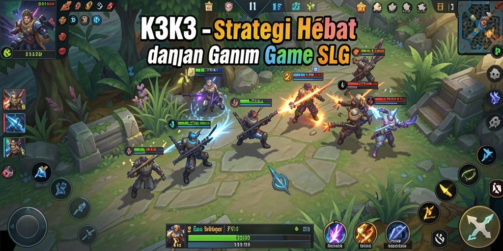 Tampilan gameplay menarik dari K3K3 dengan elemen strategi.