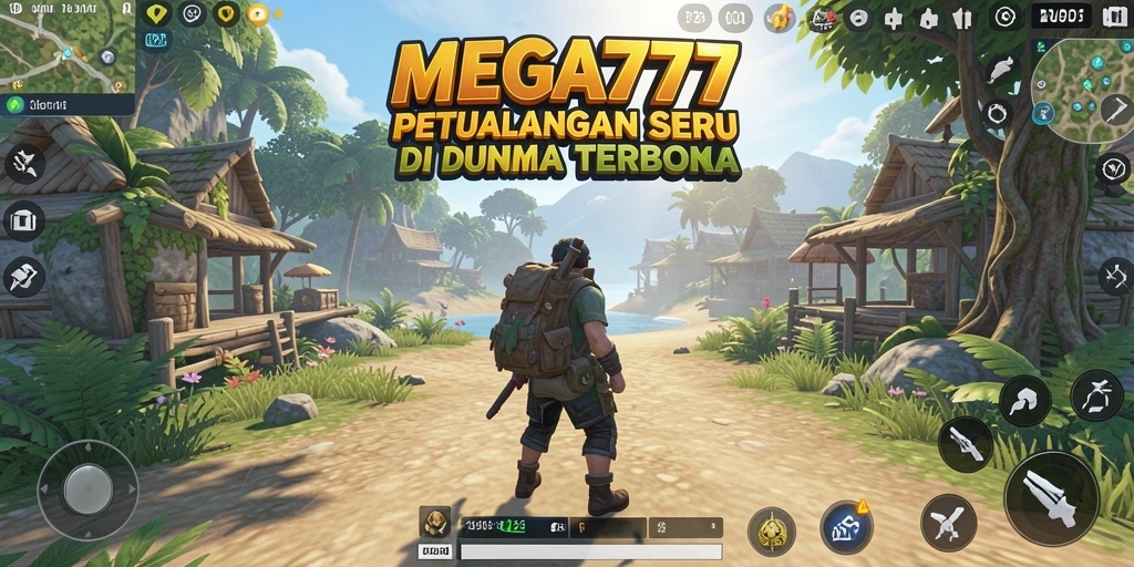 Tangkapan layar dari gameplay MEGA777 menunjukkan eksplorasi dunia yang luas dan menarik.