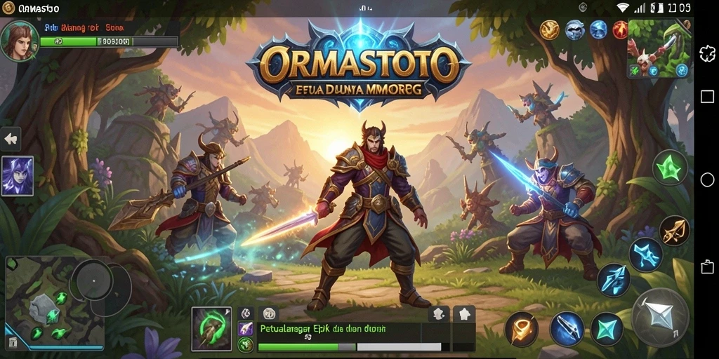 Tampilan gameplay seru dalam dunia ORMASTOTO yang penuh petualangan.