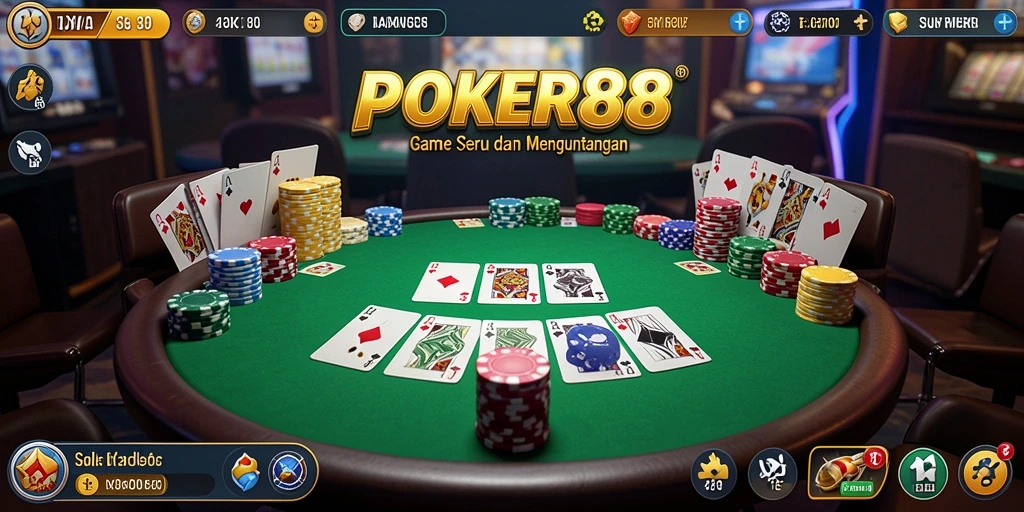Screenshot POKER88 menampilkan gameplay menarik yang memikat.