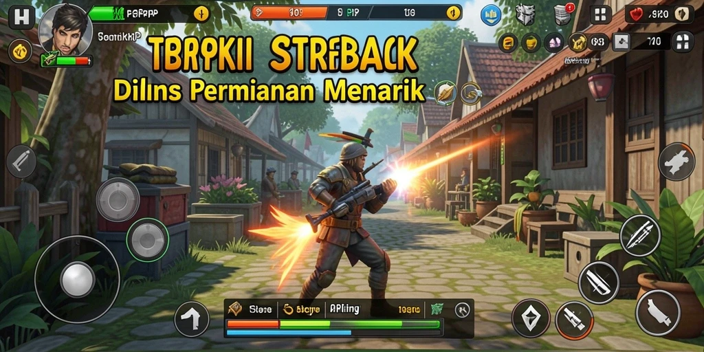 Tampilan gameplay menegangkan dalam RPRPRP yang penuh strategi.
