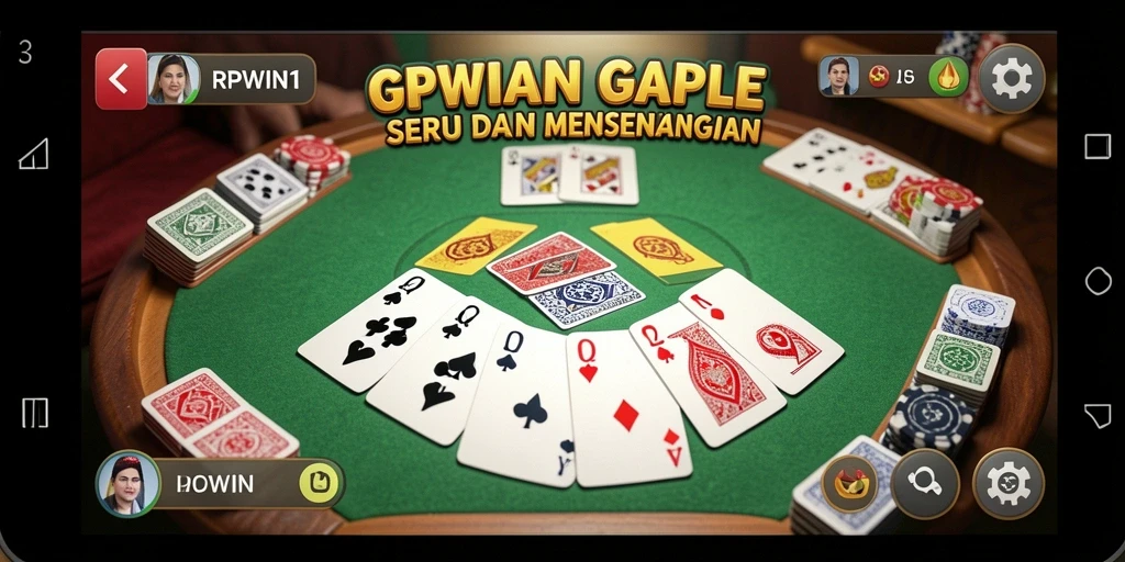 Screenshot gameplay Gaple yang seru dan menarik.