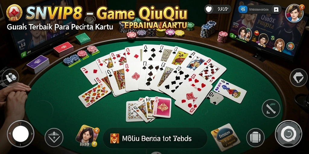 Tampilan gameplay QiuQiu yang seru dan menantang.