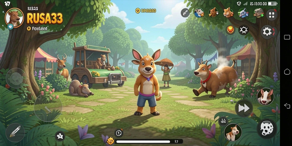 Tangkapan layar RUSA33 menampilkan gameplay yang seru dan interaktif.