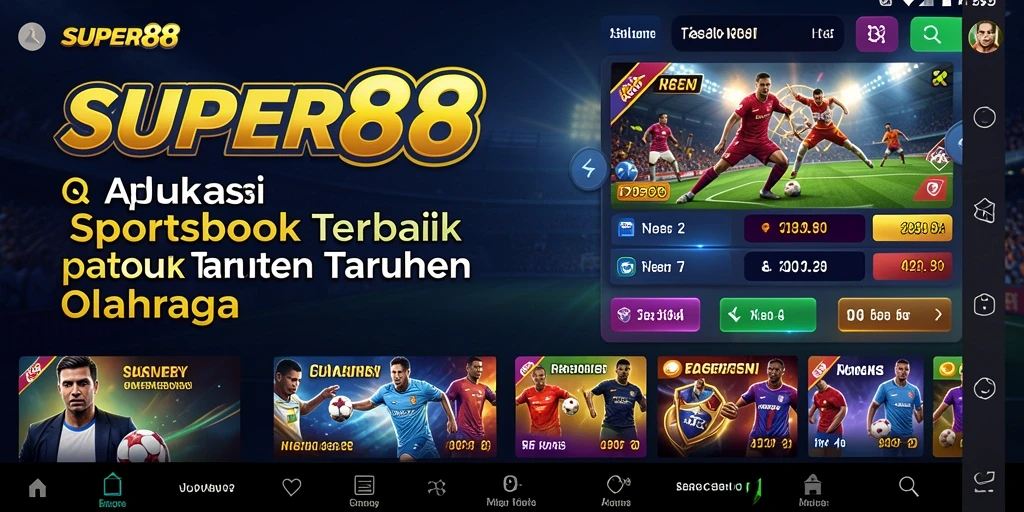 Tampilan gameplay menarik dari aplikasi Sportsbook SUPER88.