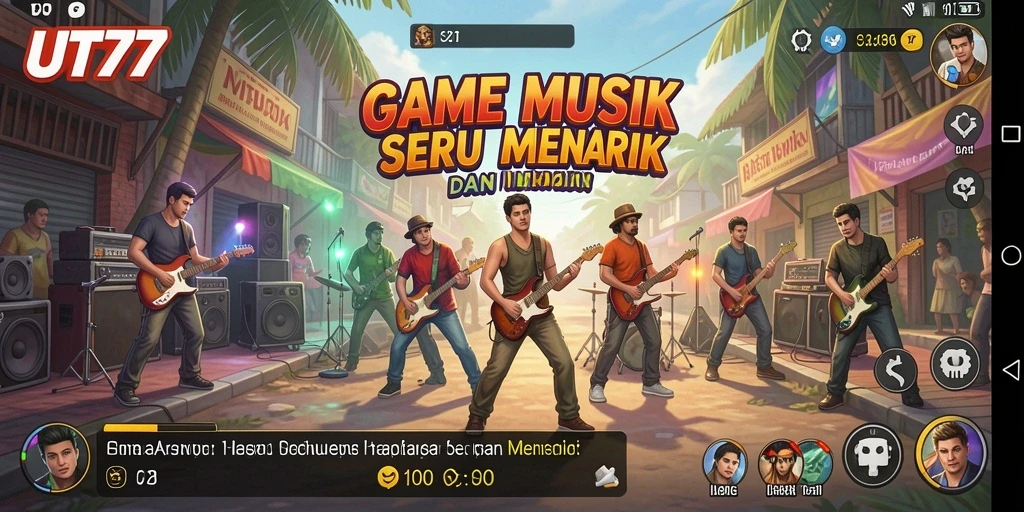 Tampilan gameplay UT77 yang seru dan penuh warna.
